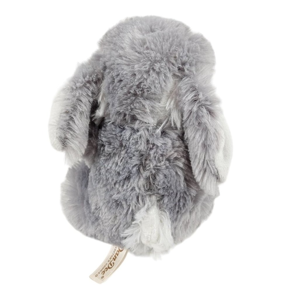 Vintage Dan Dee Bunny Rabbit Gray Fuzzy Soft Stuffed Animal Plush Collector Toy - Picture 4 of 8